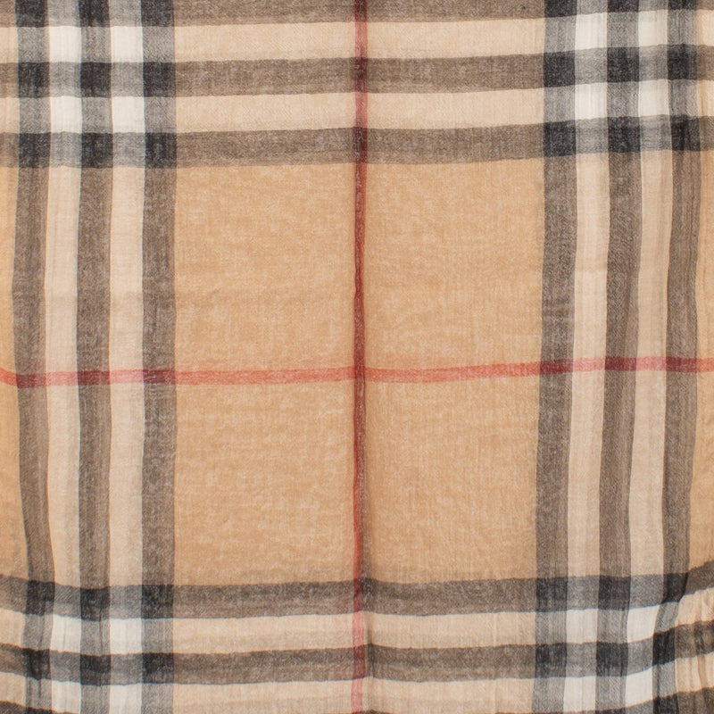 Burberry Beige Check Scarf
