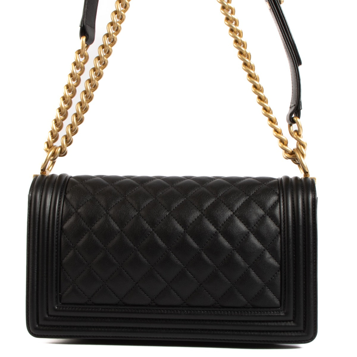Shop 100% authentic second-hand Chanel Black Medium Boy Bag on Labellov.com