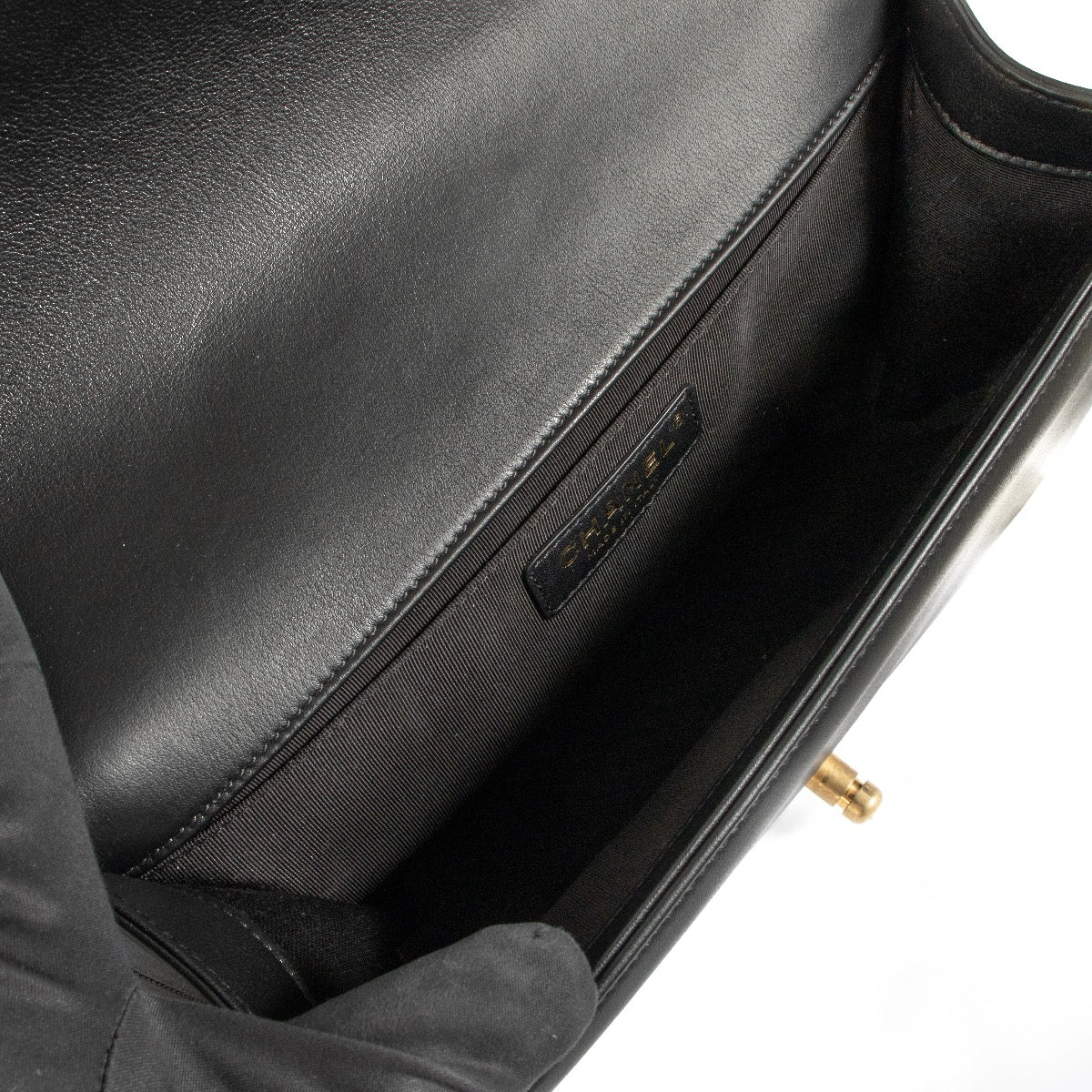 Shop 100% authentic second-hand Chanel Black Medium Boy Bag on Labellov.com