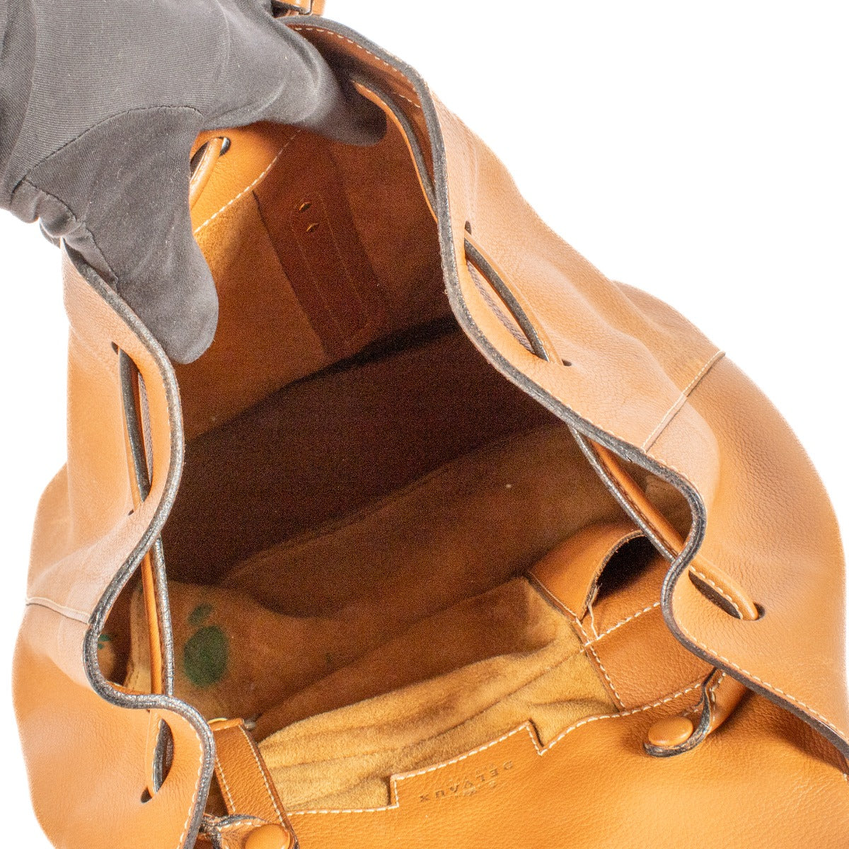 Delvaux Camel Soleil GM Backpack