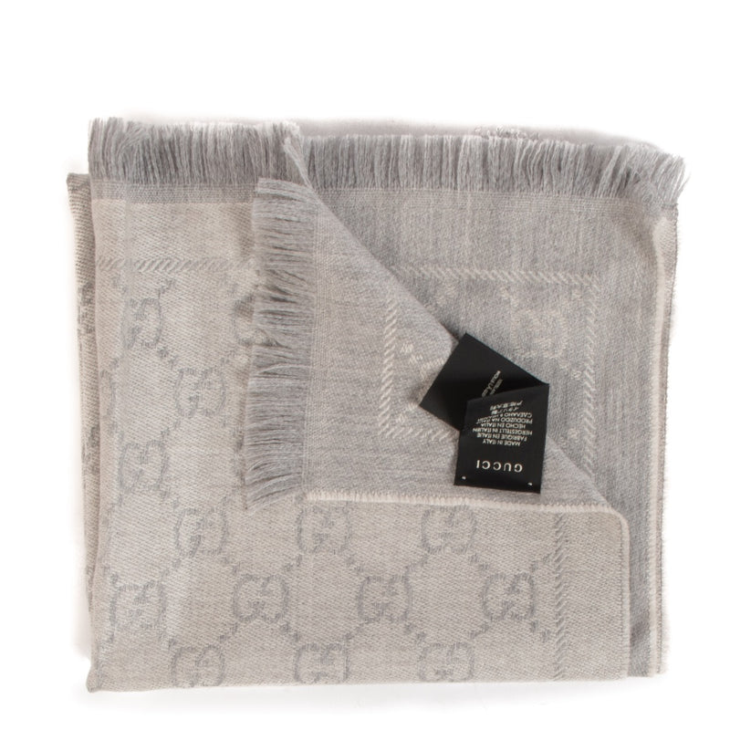 Shop 100% authentic second-hand Gucci Grey Monogram GG Scarf on Labellov.com