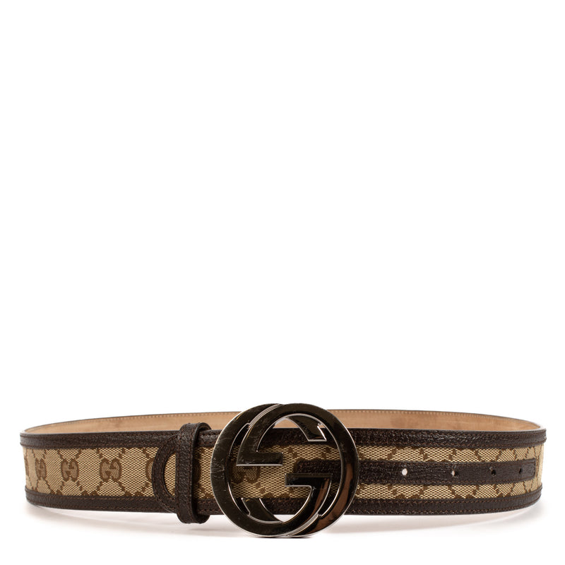Gucci Monogram Canvas Belt - size 90