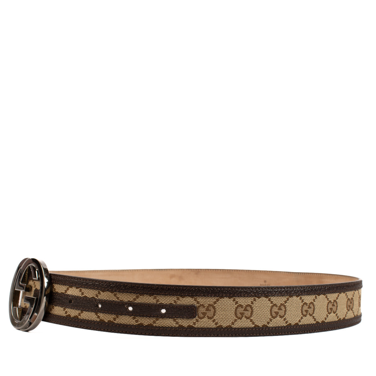 Gucci Monogram Canvas Belt - size 90
