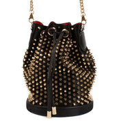 Christian Louboutin Black Studded Bucket Bag