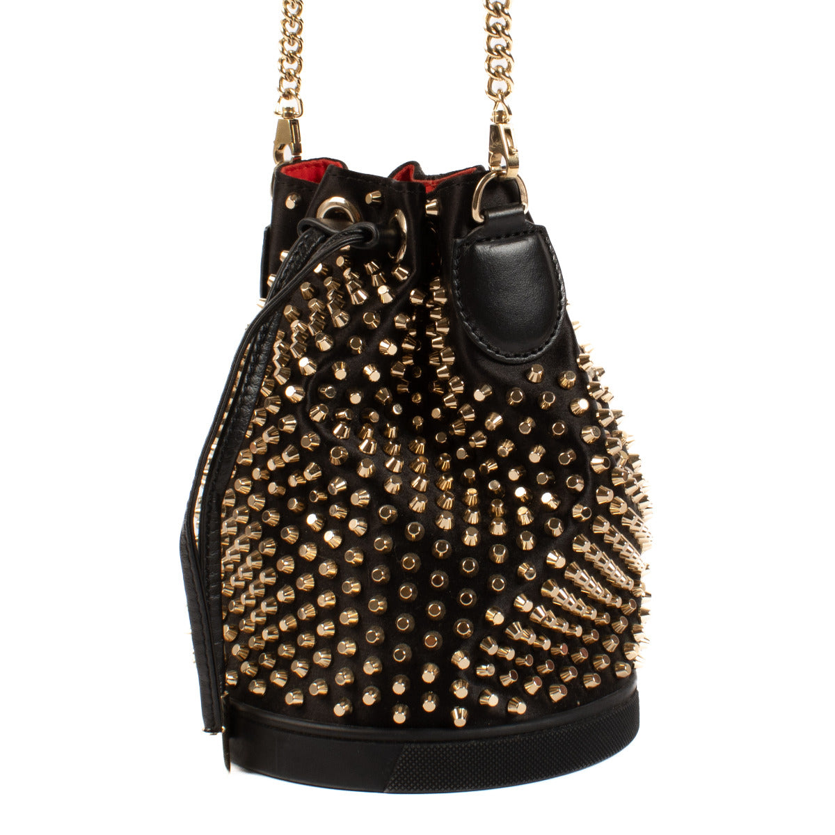 Sac seau clouté noir Christian Louboutin