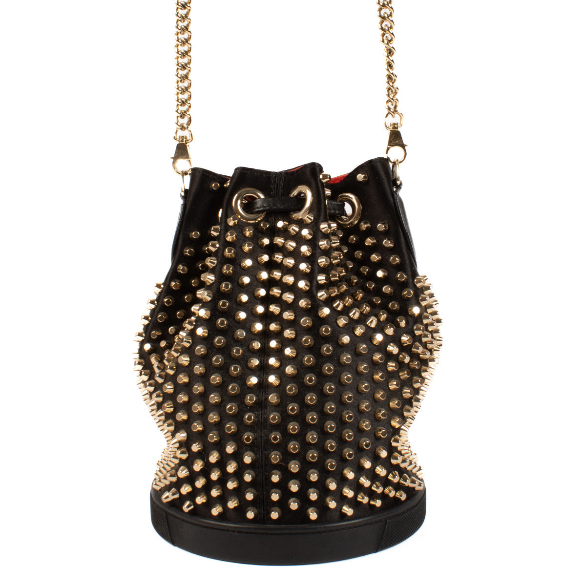 Sac seau clouté noir Christian Louboutin
