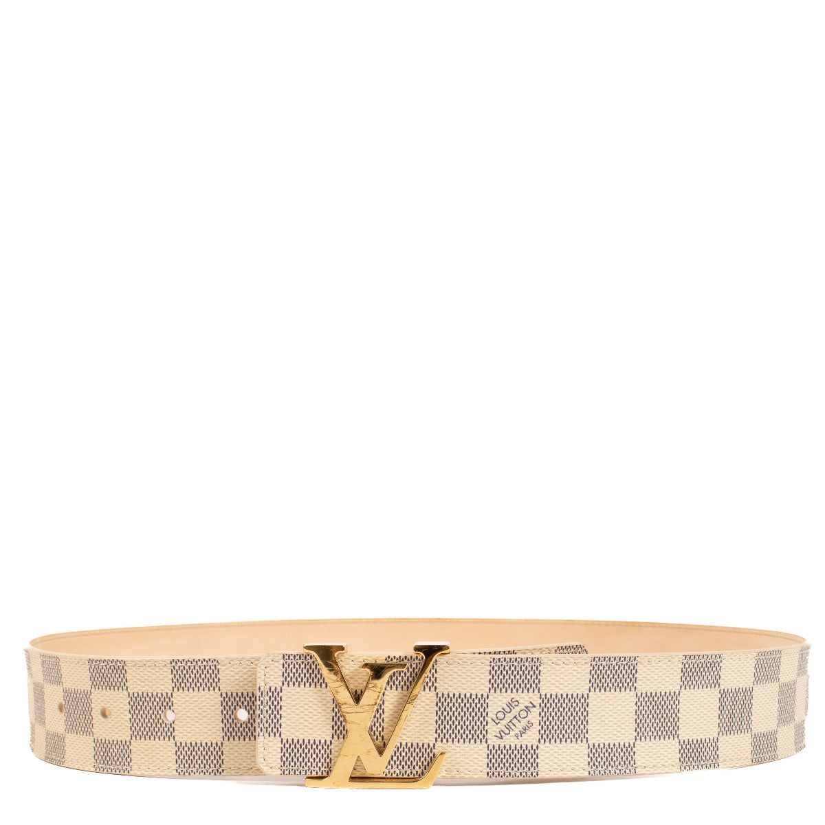 Louis Vuitton Damier Azur Initals Belt - size 85