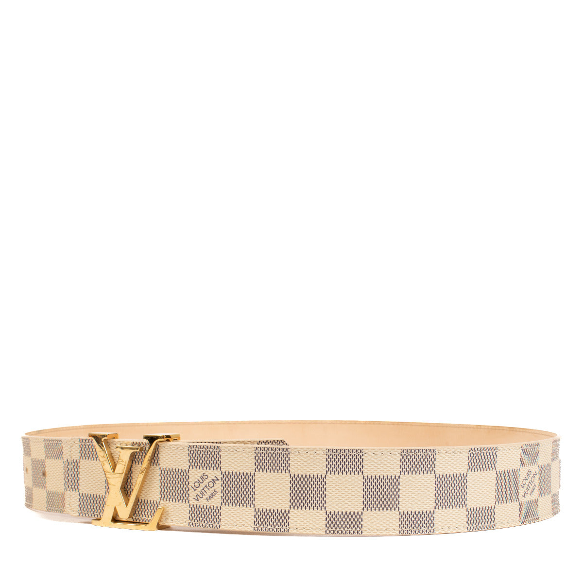 Ceinture Louis Vuitton Damier Azur Initials - taille 85