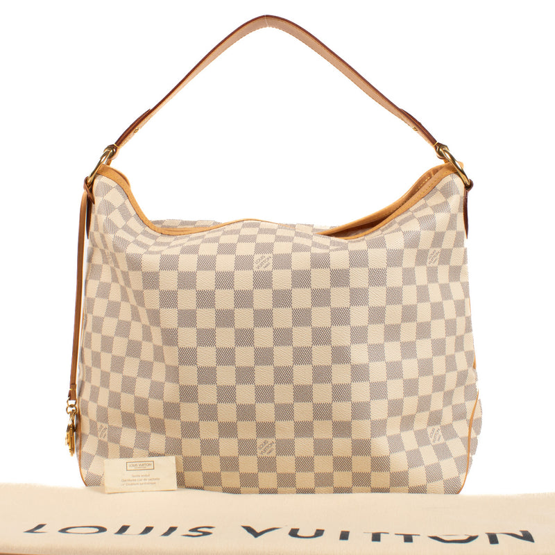 Louis Vuitton Delightfull MM Damier Azur Shoulder Bag