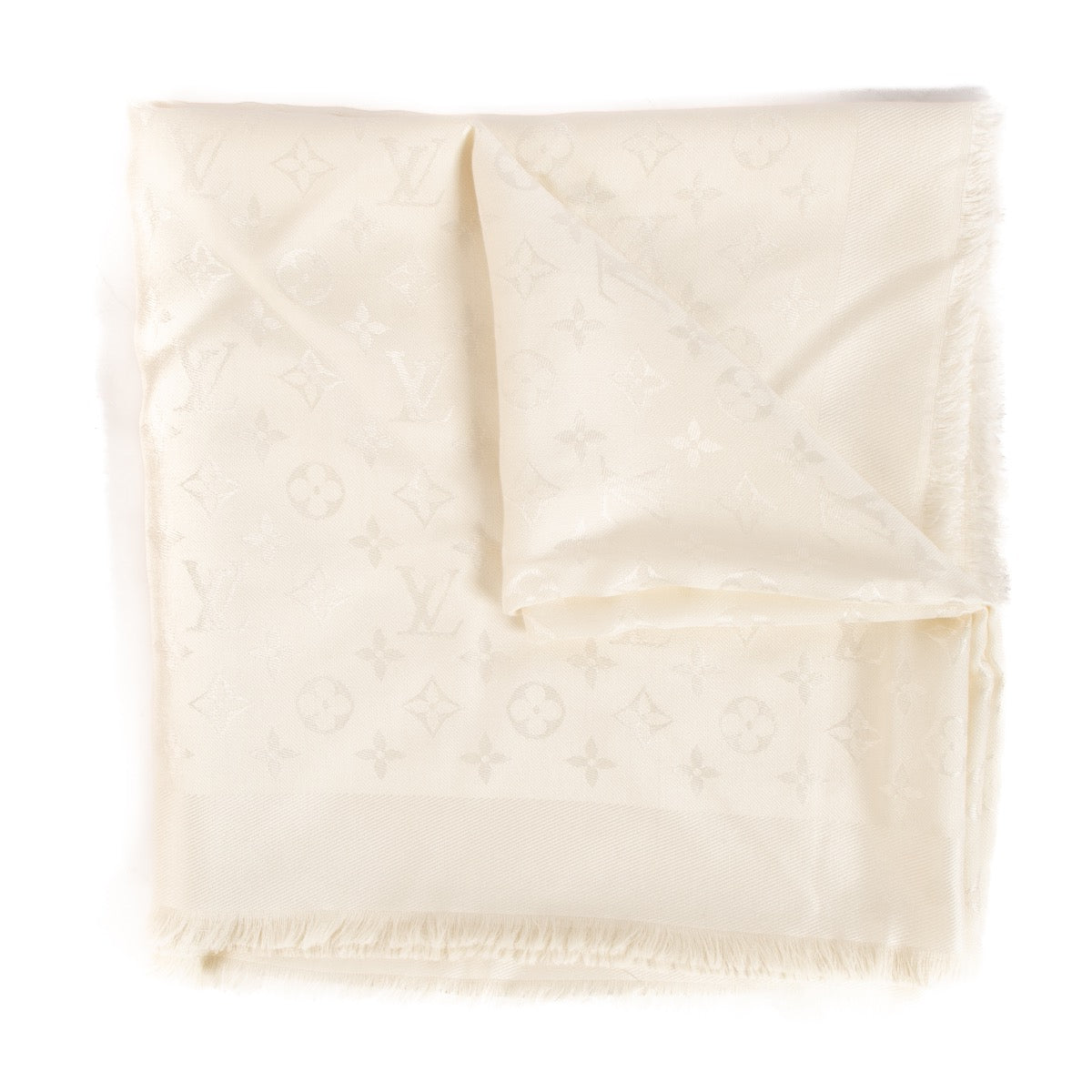 Shop 100% authentic second-hand Louis Vuitton White Monogram Classic Shawl on Labellov.com