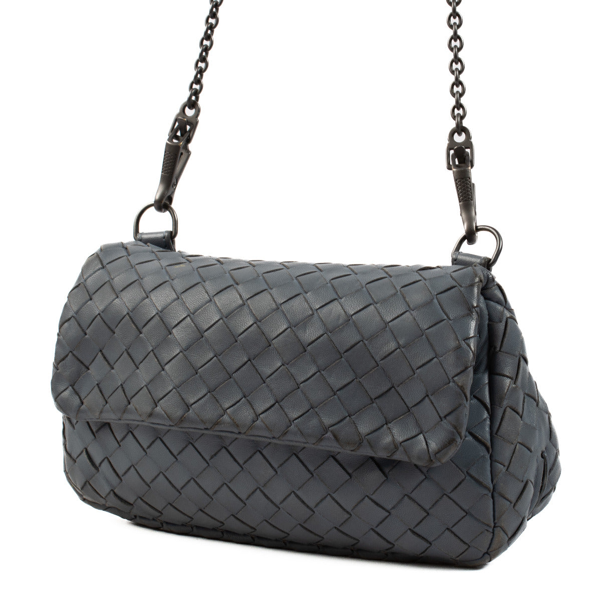 Bottega Veneta Blue Small Crossbody Bag aan de beste prijs bij Labellov tweedehands luxe.