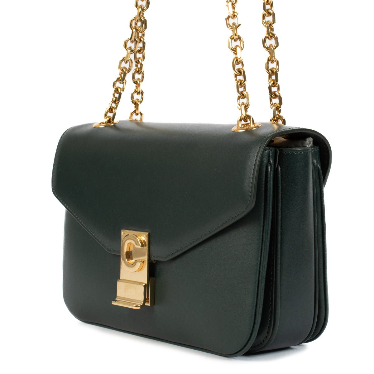 Celine Green Box Calfskin Medium C Bag