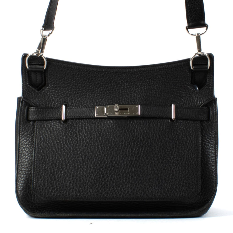 Hermès Jypsière 28 Black Taurillon Clemence PHW