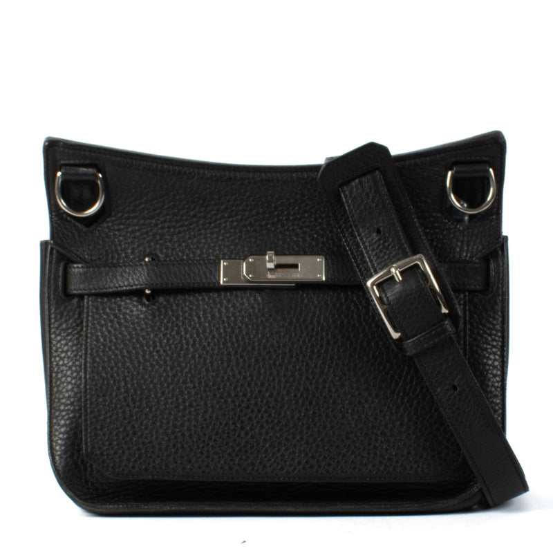Authentic second hand vintage Hermès Jypsière 28 Black Taurillon Clemence on www.labellov.com