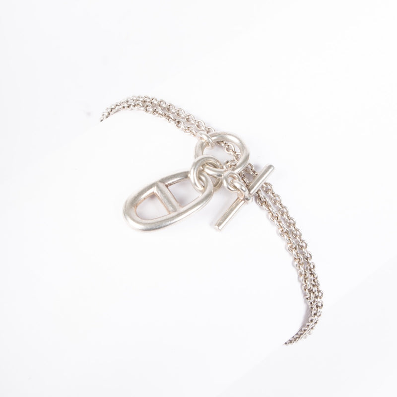 Authentic pre-loved Hermès Silver Sterling Chain d’Ancre Pendant Necklace on Labellov.com