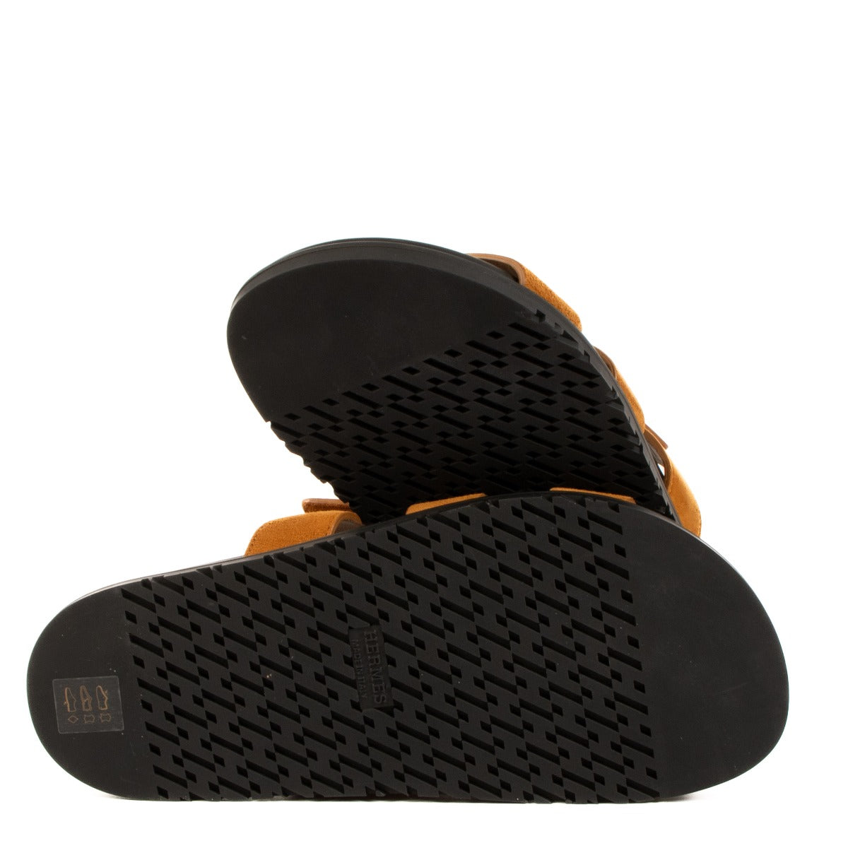 Hermès Gold Suede Chypre Sandalen - Maat 37