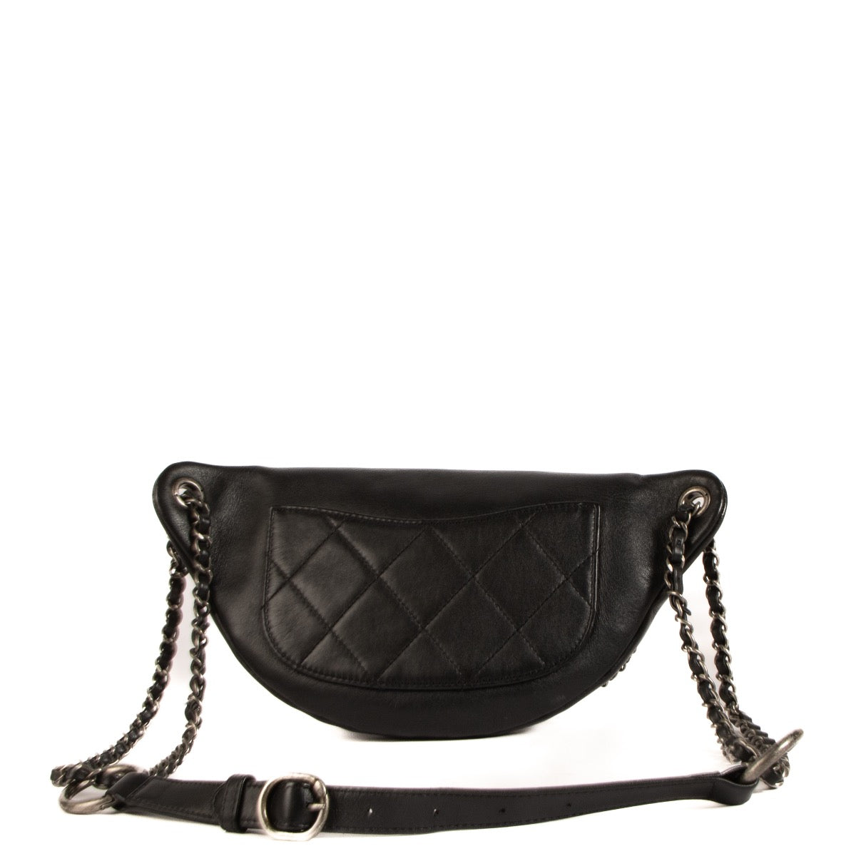 shop 100% authentic second hand Chanel Black Leather Belt Bag on Labellov.com
