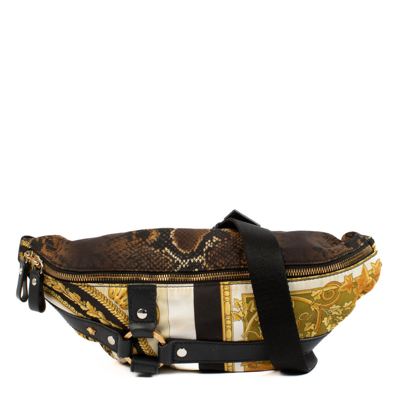 Are you looking for an authentic designer Versace Barocco Harness Belt Bag? We buy and sell your preloved and brand new bags.