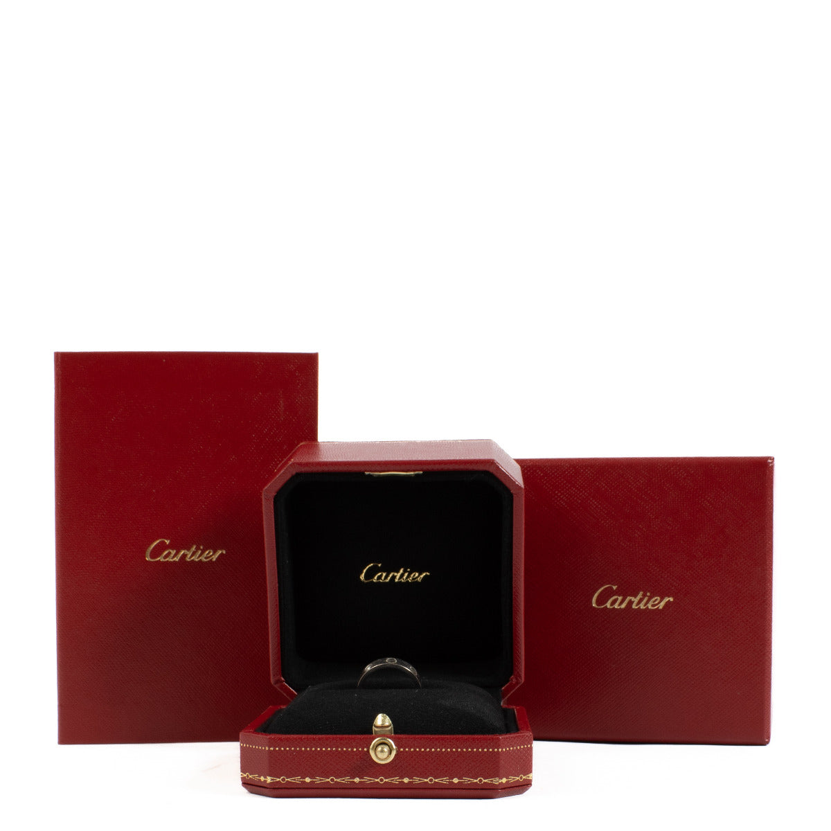 Cartier White Gold Love Wedding Band - size 46