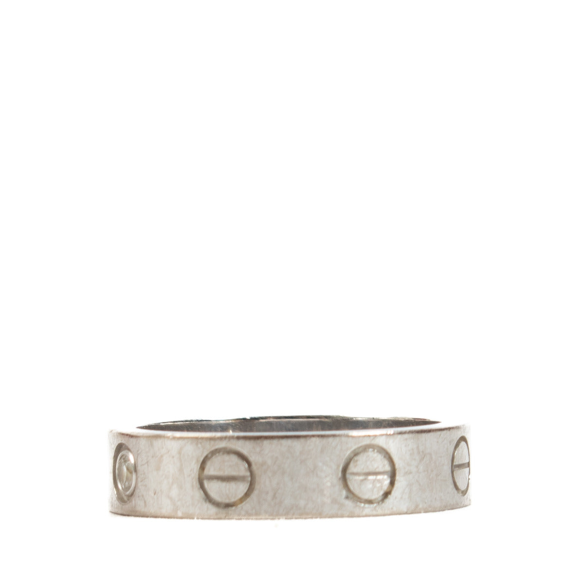 Cartier White Gold Love Wedding Band - size 46