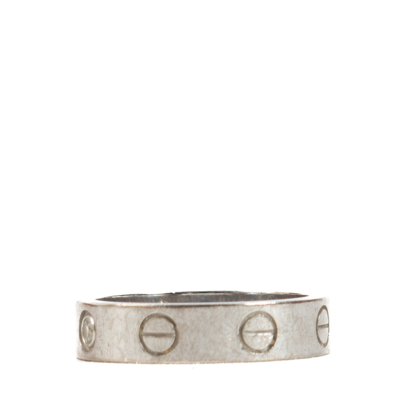 Cartier White Gold Love Wedding Band - size 46