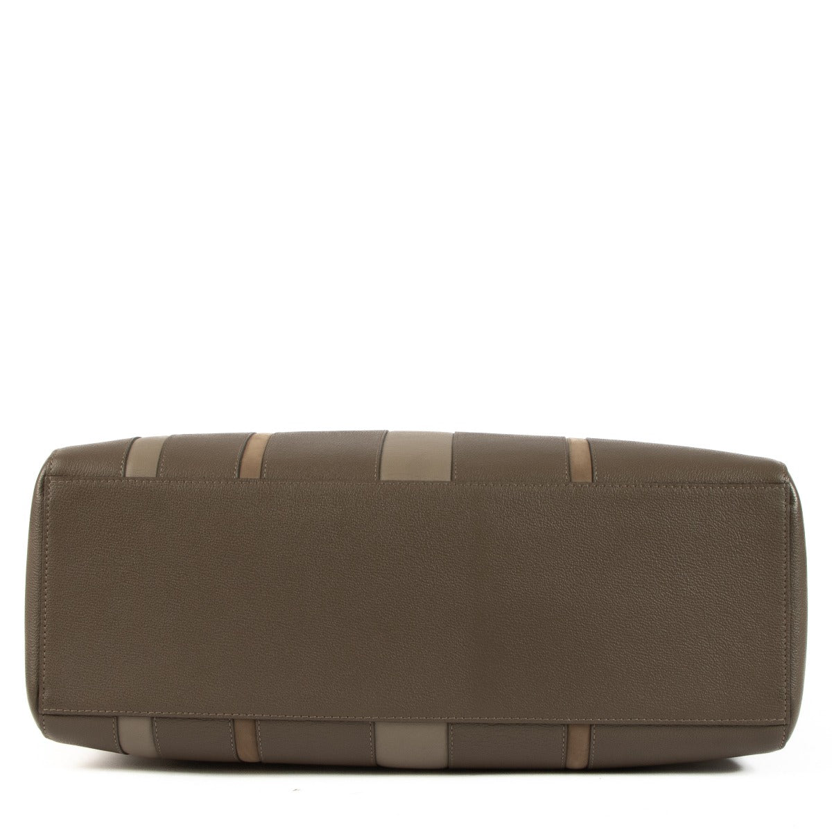 Sac cabas Delvaux Tourterelle Shades Stripes Simplissime N/S