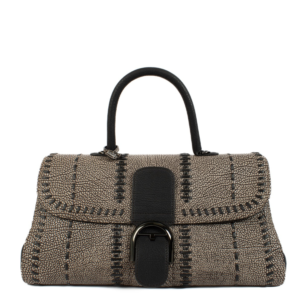 Authentic second hand Delvaux Ebene Tribal Stitch Brillant East/West Bag on Labellov.com