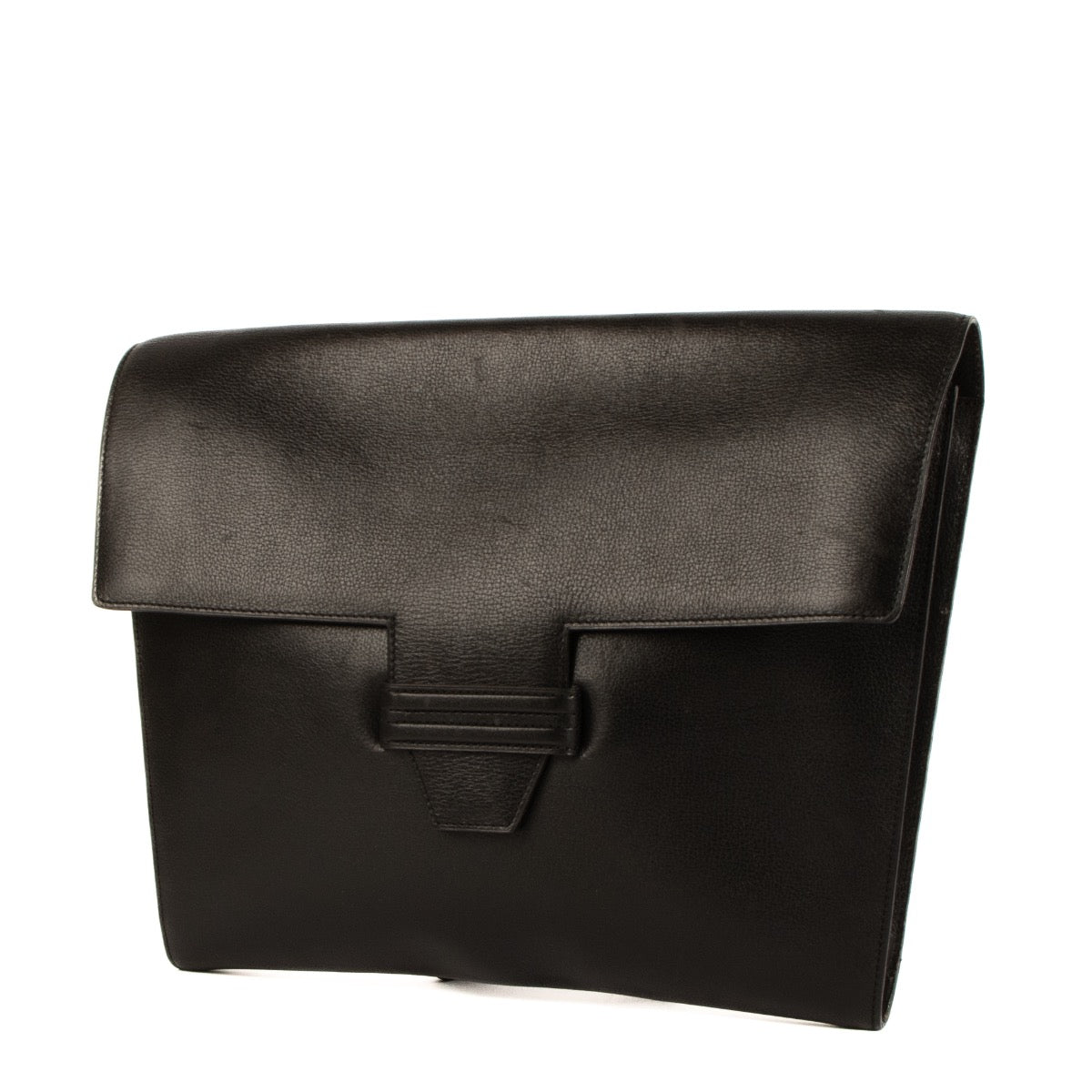shop 100% authentic second hand Delvaux Black Leather Clutch on Labellov.com