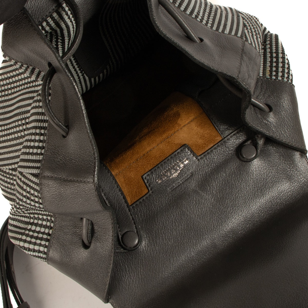 shop 100% authentic second hand Delvaux Grey Toile de Cuir Rosé Backpack on Labellov.com