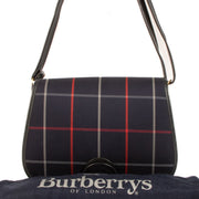 Shop 100% authentic second-hand Burberry Blue Check Canvas Crossbody Bag on Labellov.com