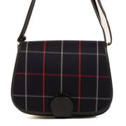 Shop 100% authentic second-hand Burberry Blue Check Canvas Crossbody Bag on Labellov.com