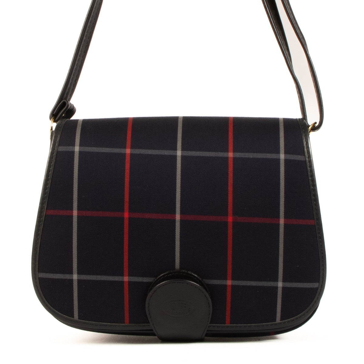 Shop 100% authentic second-hand Burberry Blue Check Canvas Crossbody Bag on Labellov.com