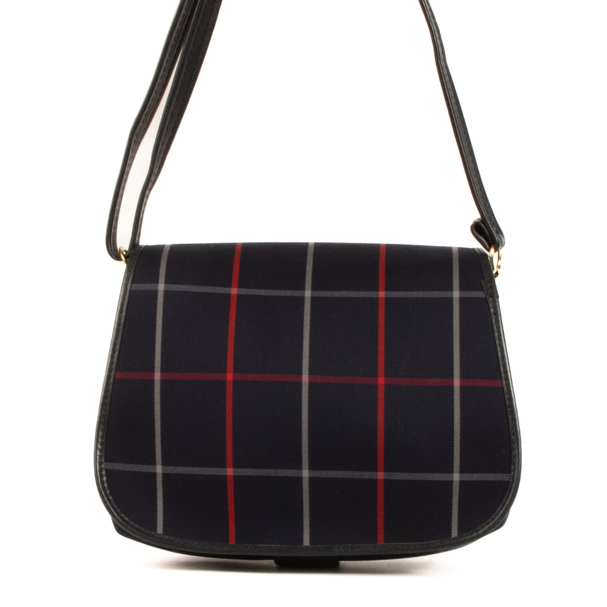 Shop 100% authentic second-hand Burberry Blue Check Canvas Crossbody Bag on Labellov.com