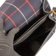 Shop 100% authentic second-hand Burberry Blue Check Canvas Crossbody Bag on Labellov.com