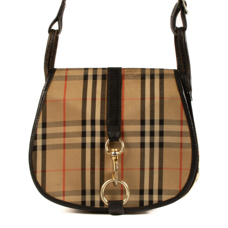 Shop 100% authentic second-hand Burberry Check Canvas Crossbody Bag on Labellov.com