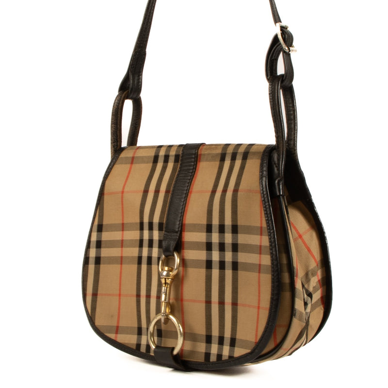 Shop 100% authentic second-hand Burberry Check Canvas Crossbody Bag on Labellov.com