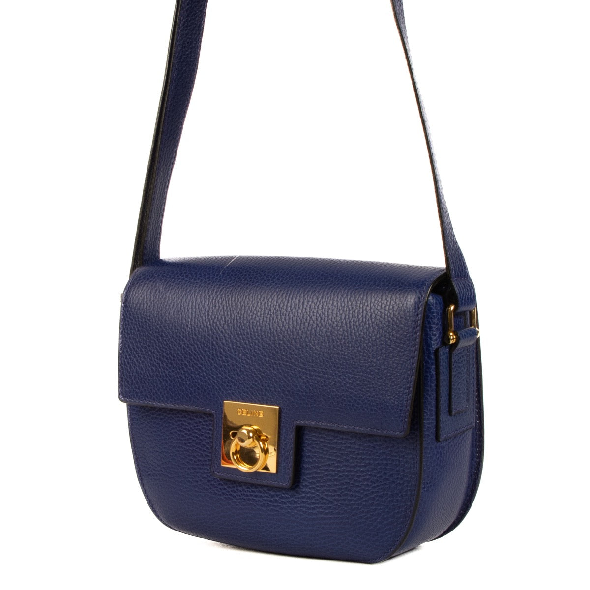 Shop 100% authentic second-hand Celine Electric Blue Leather Crossbody Bag on Labellov.com