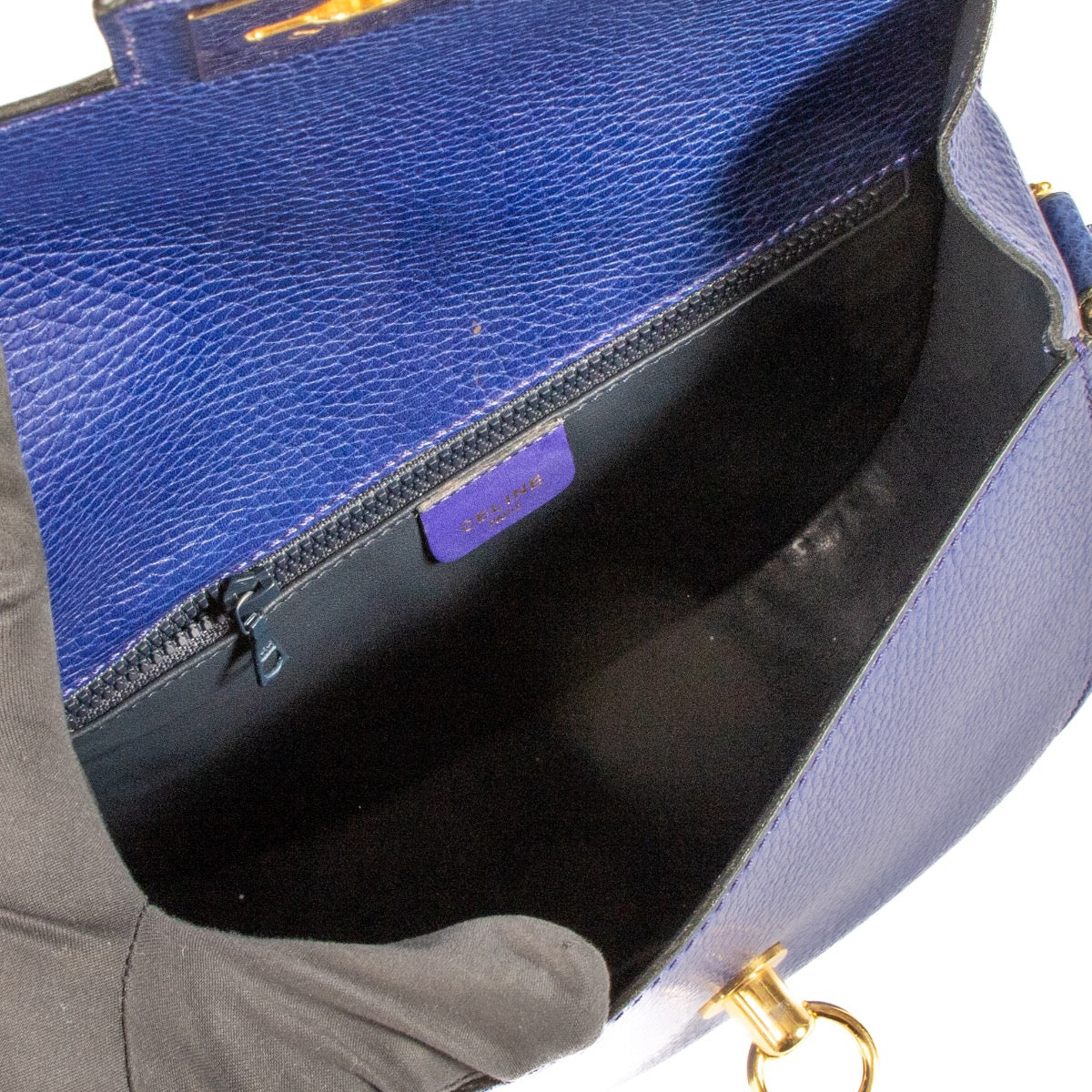 Shop 100% authentic second-hand Celine Electric Blue Leather Crossbody Bag on Labellov.com
