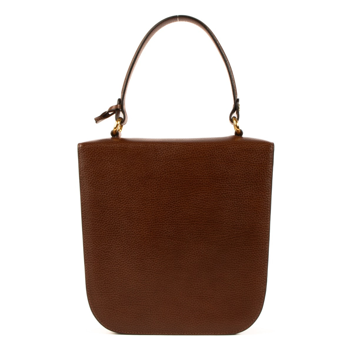 Shop 100% authentic second-hand Delvaux Brown Leather Vintage Top Handle Bag on Labellov.com