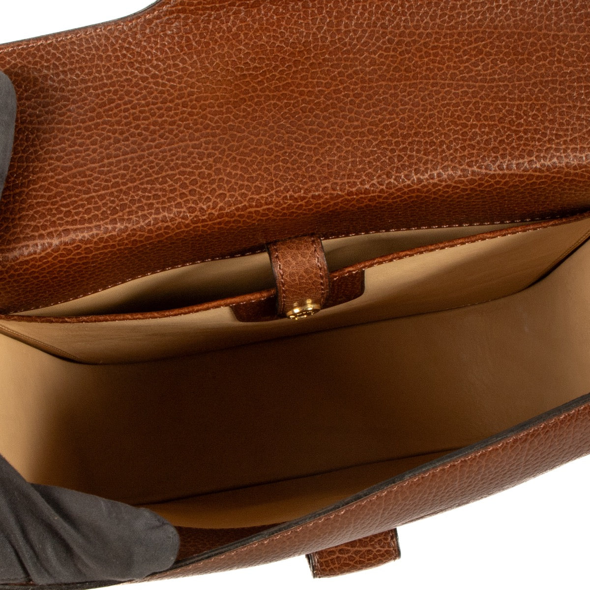 Shop 100% authentic second-hand Delvaux Brown Leather Vintage Top Handle Bag on Labellov.com