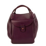 Shop 100% authentic second-hand Delvaux Purple Leather Equivoque Bag on Labellov.com
