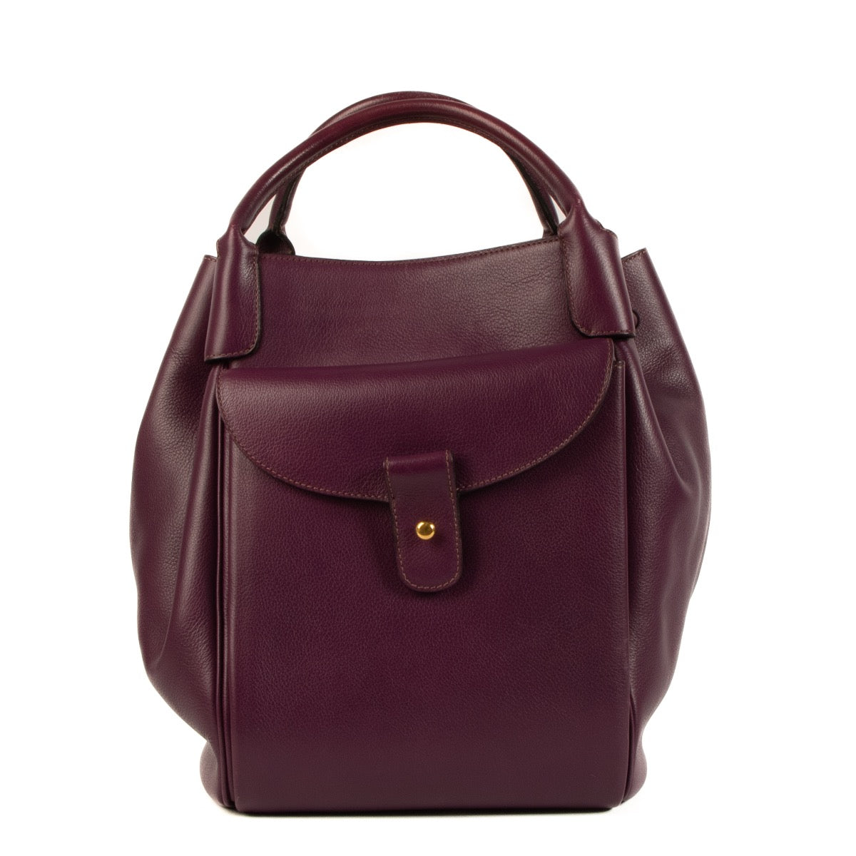 Shop 100% authentic second-hand Delvaux Purple Leather Equivoque Bag on Labellov.com