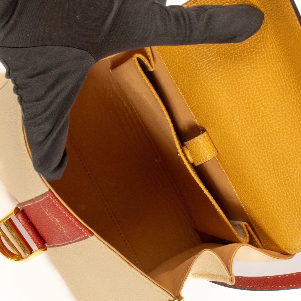 Shop 100% authentic second-hand Delvaux Tri-Color Leather Brillant Mini Bag on Labellov.com