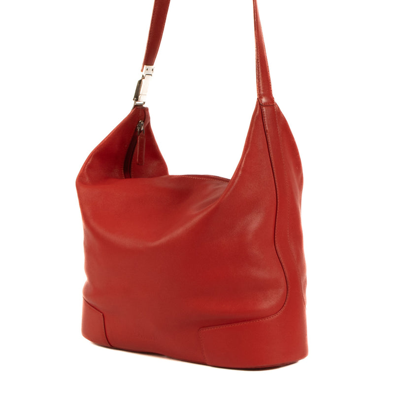Loewe Red Leather Shoulder Bag