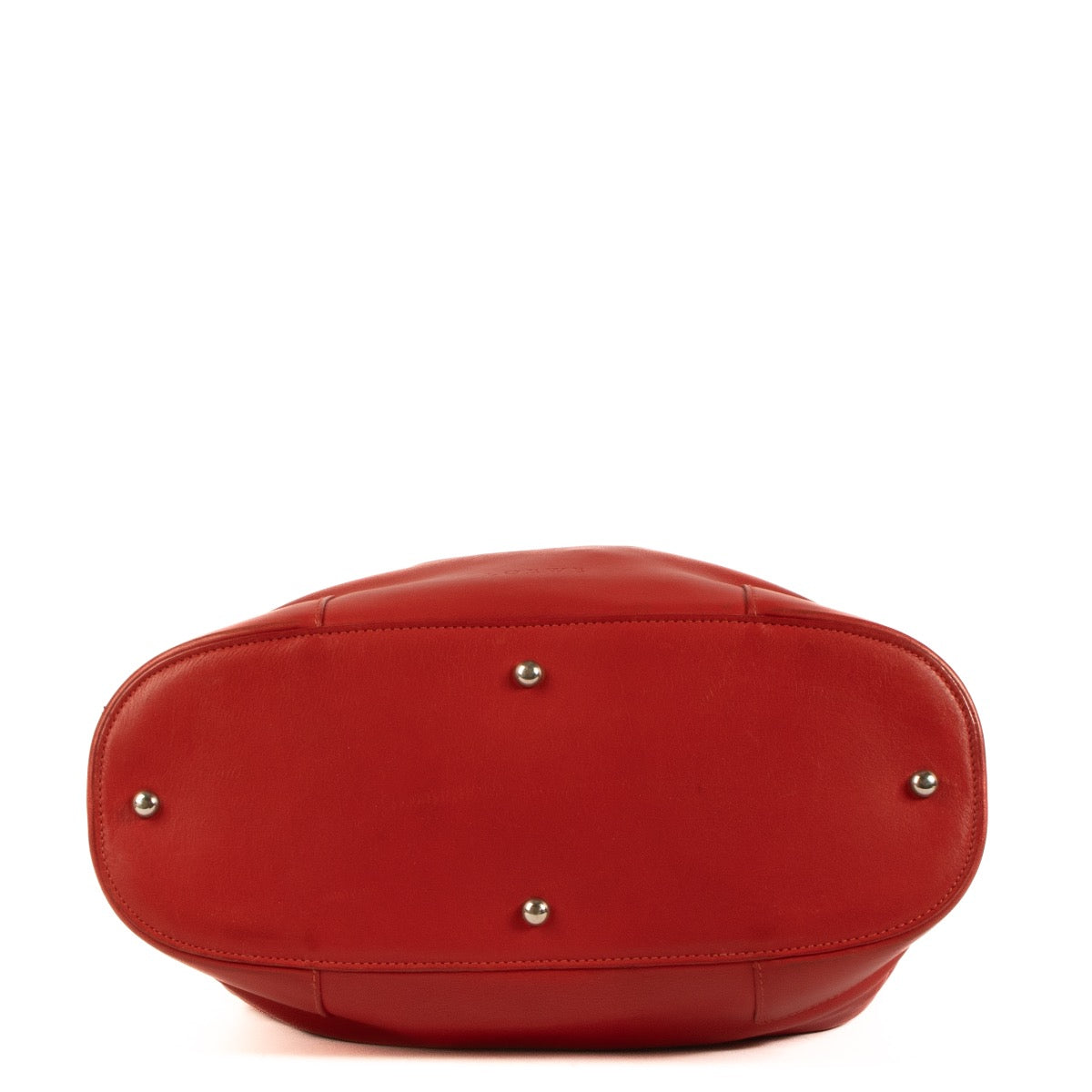 Shop 100% authentic second-hand Loewe Vintage Red Leather Hobo Bag on Labellov.com