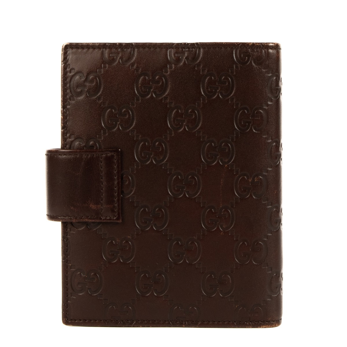 Gucci Burgundy Guccissima Small Agenda Cover
