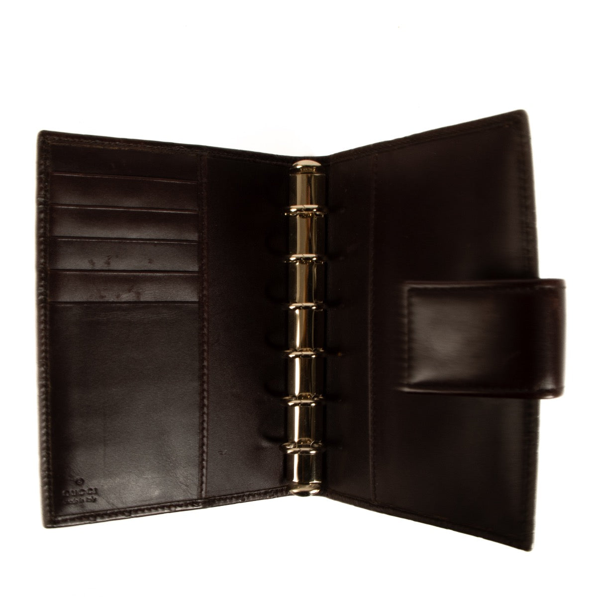 Gucci Burgundy Guccissima Small Agenda Cover