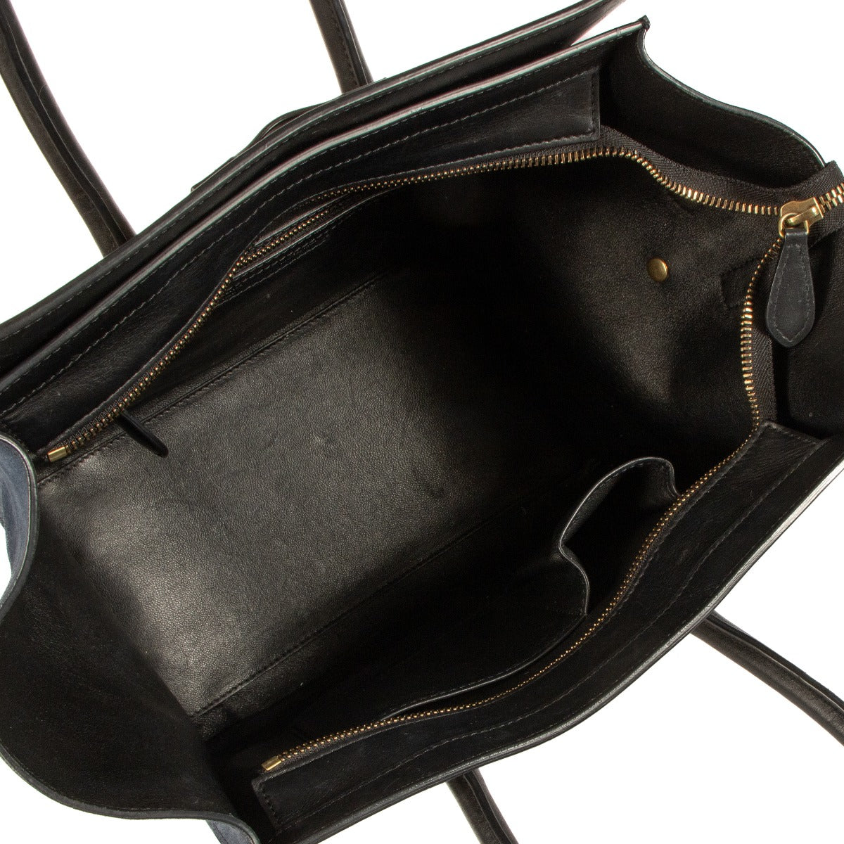Celine Tri-Color Leather Mini Luggage Bag