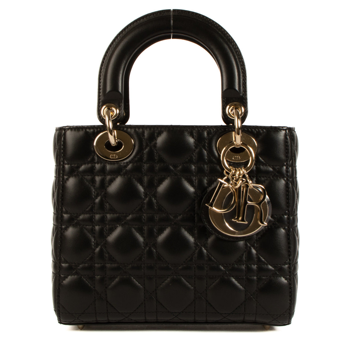Dior Black Cannage Small Lady Dior MyabCDior Bag