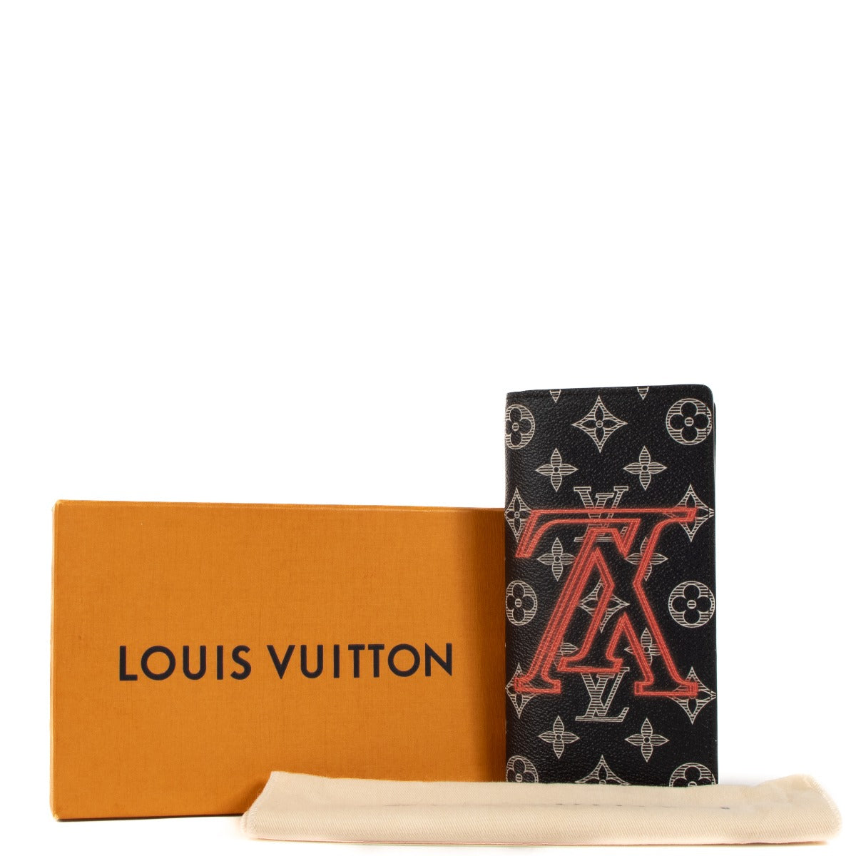 Shop limited edition Virgil Abloh Louis Vuitton Monogram Upside Down Brezza Wallet on www.labellov.com